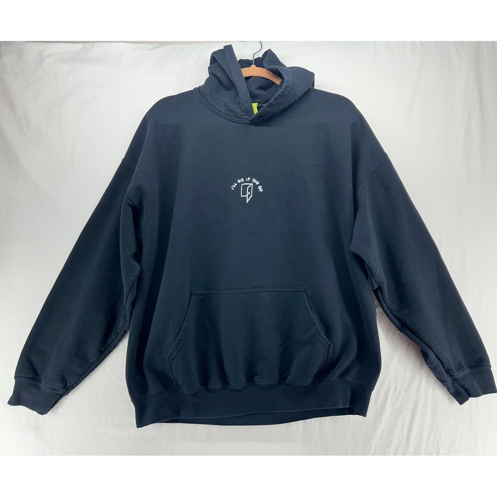 Lonely Ghost Ways To Say I Love You Hoodie Black Mens XL I'll Go If You Go - Picture 2 of 10